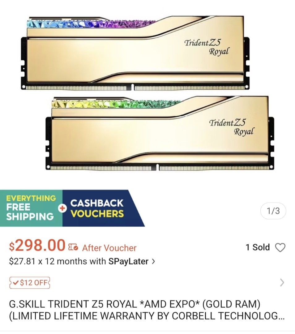 GSkill Trident Royal DDR4 32GB628630601086751116