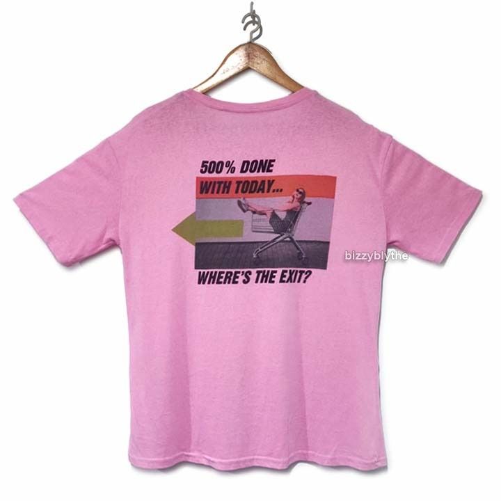 Heron Preston Tshirt (Category: Luxury Apparel) located in Manila. Submitted by bizzywizzy (Listing ID 1376157019, Image 2). Description: Heron Preston SS Tee 500% Done With Today / Where's the exit Soft Baby Pink Crew Neck T-shirt no tags dm to purchase and offer payment: bank | cash | gcash.