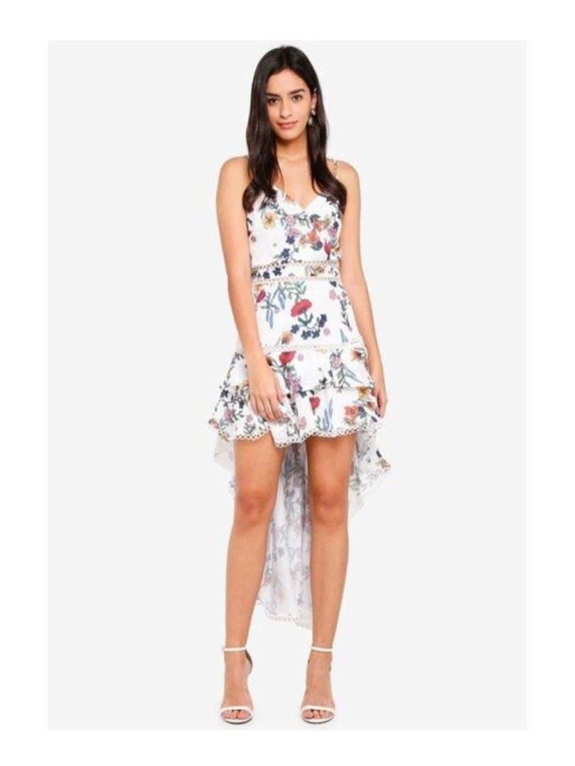 Hi low Floral Sundress (Category: Dresses) located in Makati City. Submitted by corglee (Listing ID 1376201730, Image 2). Description: Brand: MDS Size : M Color: White Multicolor Bust 34 in Waist 26-28 in Length: 33 - 54 in P1880 IG: LuxeManilaHub.