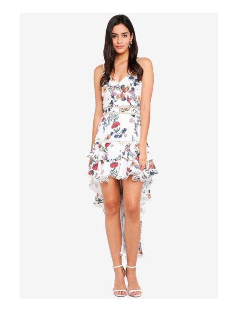 Hi low Floral Sundress (Category: Dresses) located in Makati City. Submitted by corglee (Listing ID 1376201730, Image 1). Description: Brand: MDS Size : M Color: White Multicolor Bust 34 in Waist 26-28 in Length: 33 - 54 in P1880 IG: LuxeManilaHub.