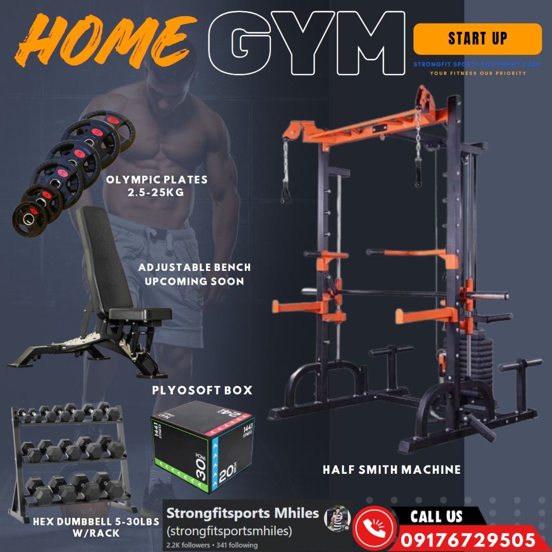 HOME GYM EQUIPMENT (Category: Other Sports Equipment and Supplies) located in Cavite. Submitted by ssecsports26131 (Listing ID 1376025224, Image 1). Description: Transform any corner of your home into your personal fitness arena. Our compact yet powerful equipment gives you the full gym experience—no commute, no crowds, and total convenience.