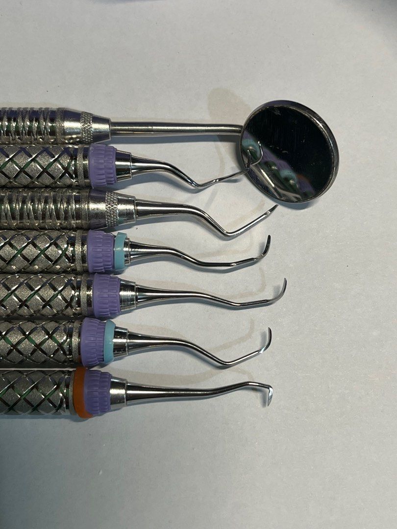 Hu Friedy Perio Set (Category: Medical Supplies & Tools) located in Caloocan City. Submitted by ohhhlaloved (Listing ID 1376038959, Image 2). Description: FOR SALE ‼️‼️ Hu-Friedy EverEdge 2.0 Scalers & Curettes, Satin Steel, Mouth Mirror - Mouth Mirror - SBH1/2R6 - SG17/189 - SH5/339 - SG7/89 - SG15/169 - SG1/29 ✅ Still sharp (seldomly used) ✅ No rust Still negotiable for sure buyers Selling for set only With freebies (unc15/who probe wittex bran