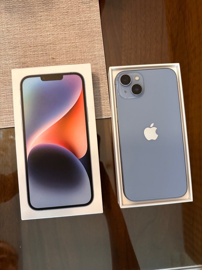 Iphone 14 Plus - Blue 128GB (Category: iPhone 14 Series) located in Manila. Submitted by prebyb__ (Listing ID 1376026051, Image 1). Description: 128GB Blue Bought in-store in Aug 2023 No Issue Battery life 85% Inclusions: With box and free phone case RFS: Upgrade .