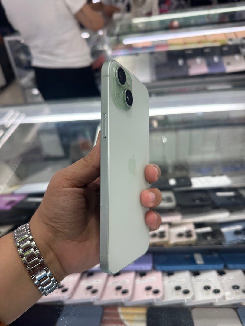 Iphone 15+ 128gb 97% batt FU NTC (Category: iPhone 15 Series) located in San Juan City. Submitted by javedsgadgetshop (Listing ID 1376186351, Image 2). Description: INSTALLMENT OPTIONS : SPAY LATER / GGIVES / CREDIT CARD! WE BUY AND SELL SO PWEDE MAGBINTA OR SWAP ! Quick Specs : Iphone 15+ •128gb •NTC Variant •97% batt health •Factory Unlock •95% Smoothness •No hidden issue | No Repaired •100% Authentic | Not Refurbished •w/ OEM Charger & store w