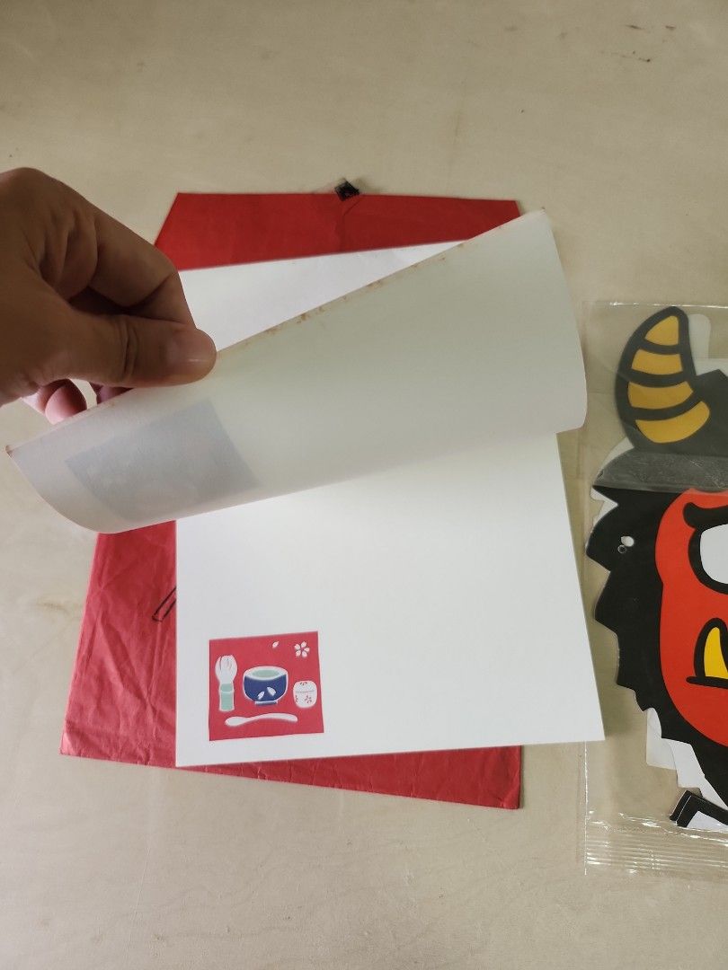 Japanese oni mask (Category: Character Goods) located in Quezon City. Submitted by declttermum (Listing ID 1376087644, Image 3). Description: Preloved japanese oni masks 2pcs with notepad. Wysiwyg. #japaneseonimask #onimask.