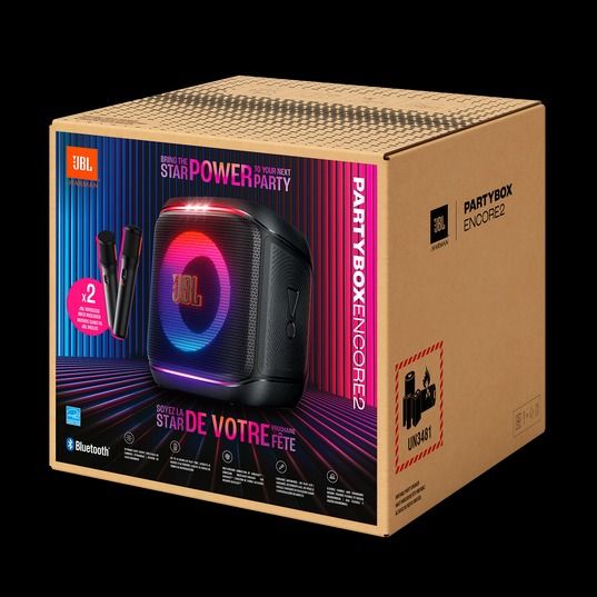 JBL Party Box Encore 2 Portable Speaker with 2 wireless microphone (Category: Soundbars, Speakers & Amplifiers) located in Singapore. Submitted by sgofficalstock (Listing ID 1376066659, Image 1). Description: [1 Years Warranty] [100% Brand new ] [100% Original ] .