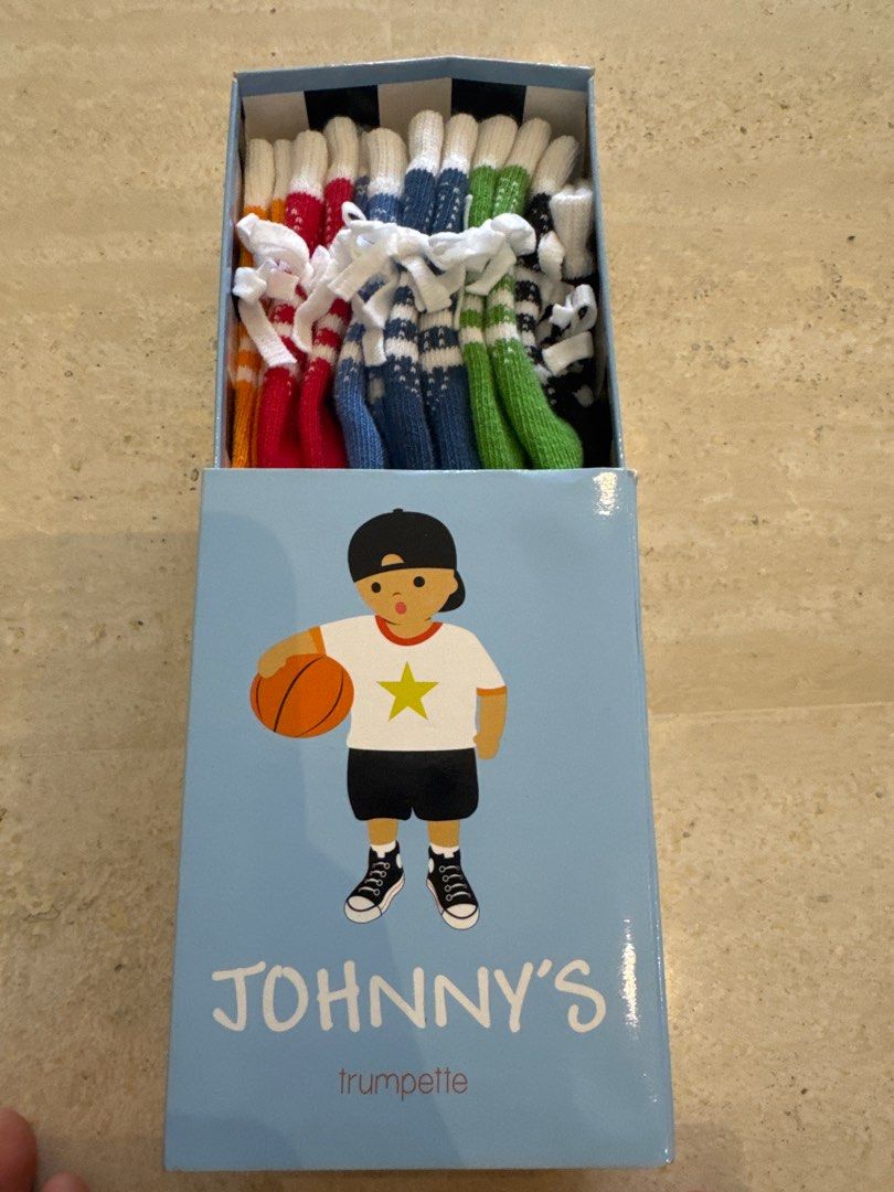 Johnny's Trumpette Baby Socks (10 pairs) (Category: Babies & Kids Fashion) located in Singapore. Submitted by pinkcandyfloss123 (Listing ID 1376120695, Image 1). Description: .