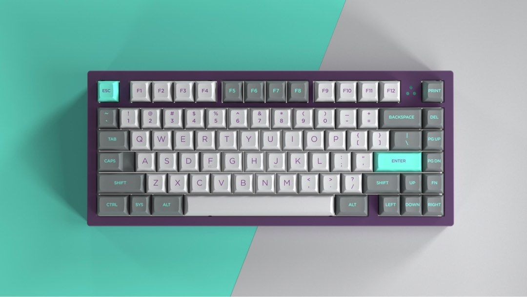 KAT Hyperfuse Keycaps with Add Ons (Category: Computer Keyboard) located in Singapore. Submitted by wssyyy (Listing ID 1376061845, Image 1). Description: Genuine KAT Hyperfuse keycaps set bought for over $200 from zfrontier during the groupbuy stage. Includes alphas, icon modifiers, purple icon accents, teal icon accents, and novelties (see the pictures for what it includes). Same colourway as GMK Hyperfuse but made of PBT and is in KAT profile w