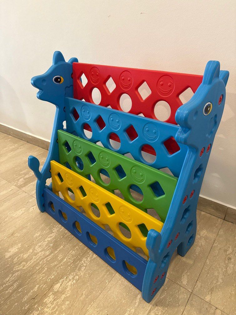 Kids bookshelf (Category: Kids' Wardrobes & Storage) located in Singapore. Submitted by bc1108 (Listing ID 1376128366, Image 2). Description: Length 80cm x height 85cm x depth 40cm.