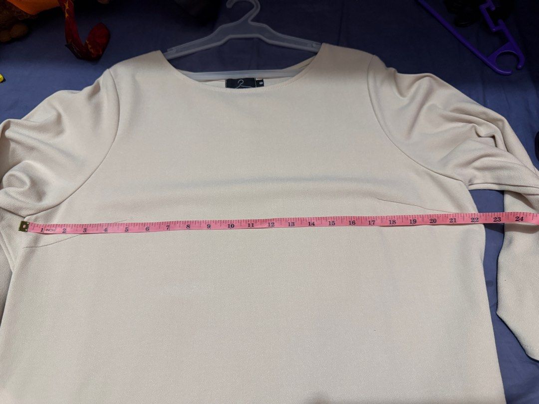 LABEL Casual Dress Beige Plus Size 6 (Category: Dresses) located in Manila. Submitted by carriesel (Listing ID 1376170754, Image 2). Description: Bubble sleeved dress Brand is LABEL Manila (Costs around 3k) Size on Tag is 6 (US 16/18 and UK 20-22) RFS - decluttering MOP - GCash or BPI MOD - Pick-up at Makati or Paranaque or Grab/Lalamove (Buyer to book and ship).