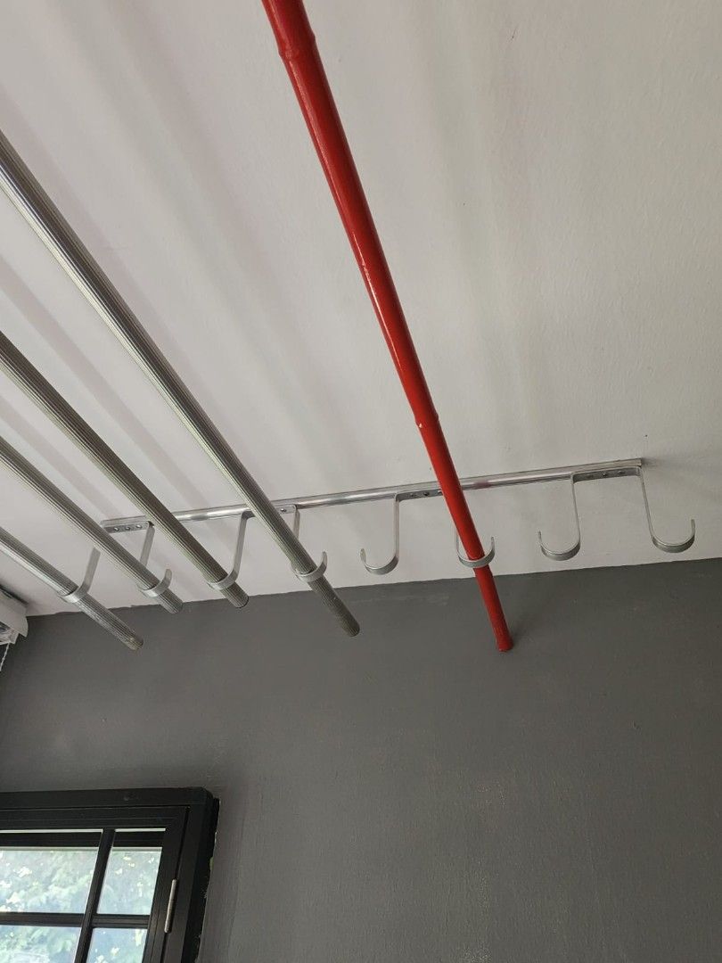 Laundry hangers (Category: Clothes Drying Rack) located in Singapore. Submitted by aa_handyman (Listing ID 1376166323, Image 2). Description: drilling work chat with me.