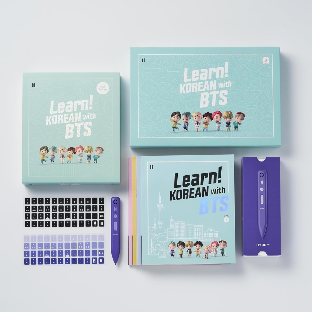 LEARN! Korean with BTS Complete Set (Unsealed, but never used), Hobbies ...