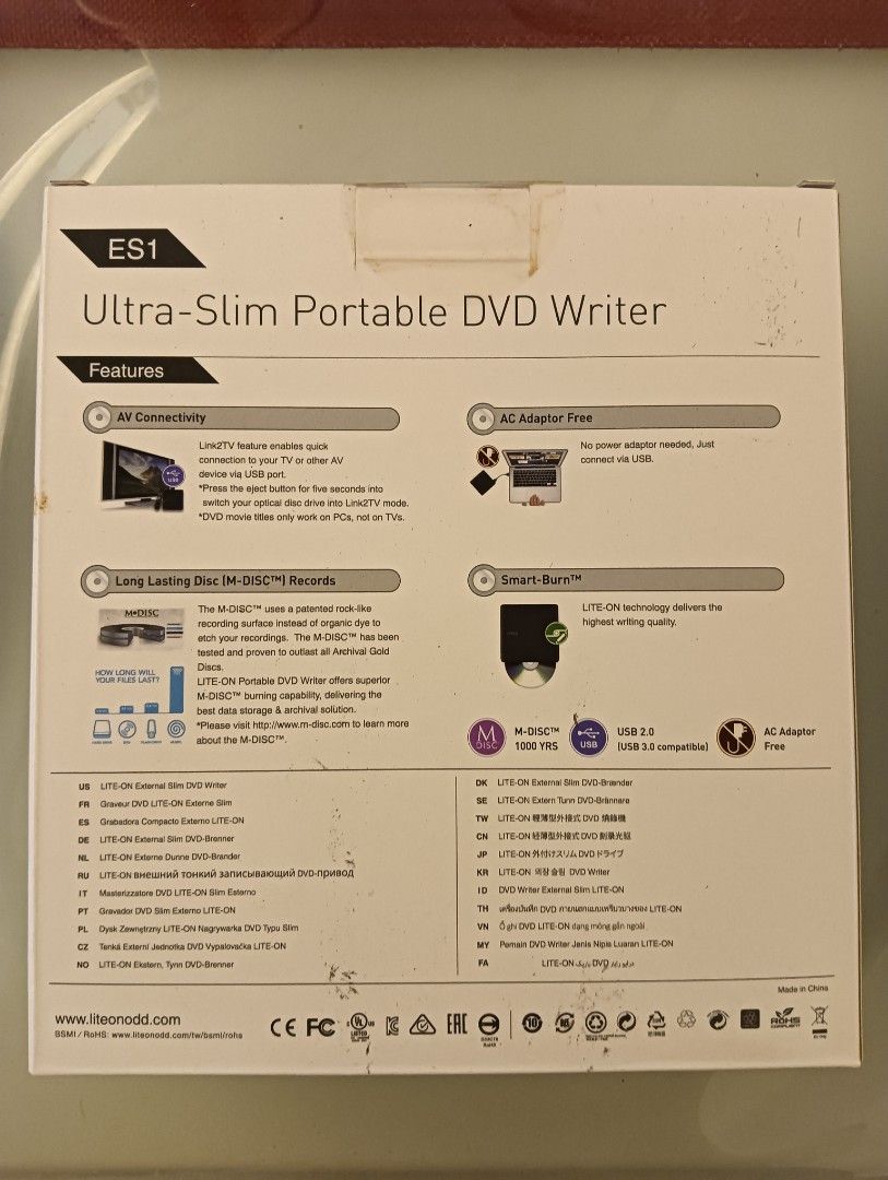 Liteon Ultra Slim Portable DVD Writer62863110695427111