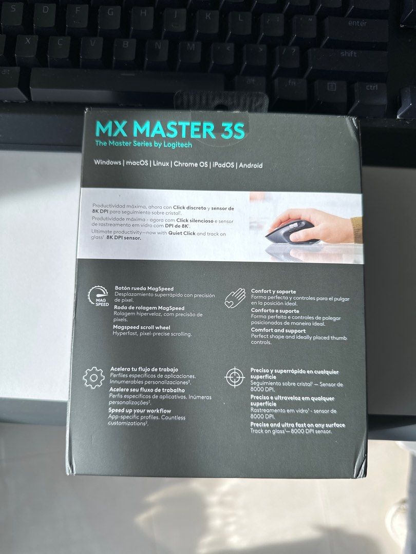 Logitech MX Master 3S free carrying case62863060088579111
