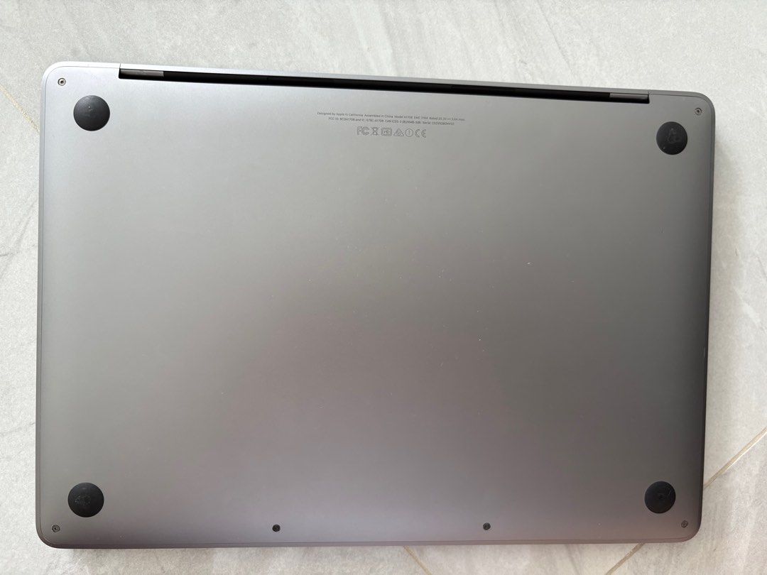 MacBook Pro 13 inch 2017 A1708 (Category: Laptops & Notebooks) located in Singapore. Submitted by vinwifi (Listing ID 1376050470, Image 2). Description: Still using it. Working condition. Comes with 30W charger as well. All details are shown in the pictures above. It’s a spare laptop so hardly in used. Welcome testing before purchase. .