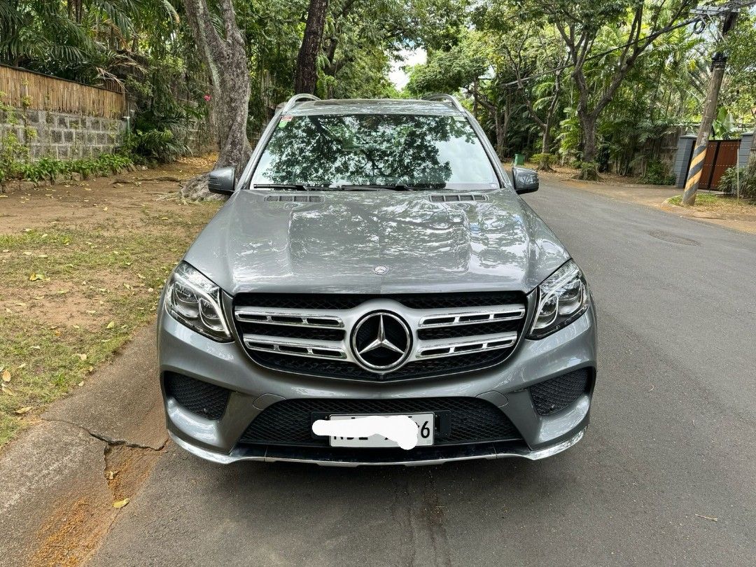 Mercedes-Benz GLS350d 4Matic (A) (Category: Used Cars) located in Makati City. Submitted by kicker27 (Listing ID 1376100417, Image 1). Description: 2017 Mercedes Benz GLS350 CDI 4MATIC AMG Line Automatic, 4 x 4 Selenite Gray with Black Nappa Leather 36,000km With brand new MB OEM air suspension valued at 957k, installed January 2025.