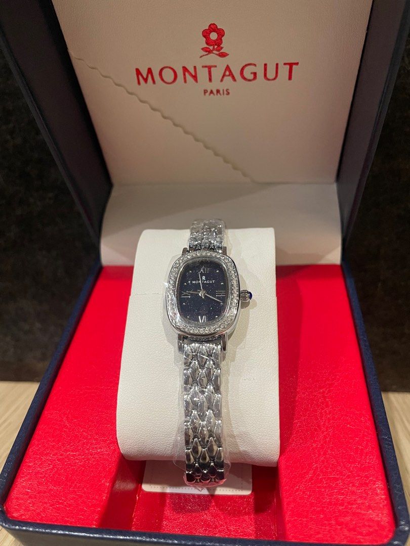 Montagut lady dresswatch (Category: Bags & Wallets) located in Singapore. Submitted by faith777 (Listing ID 1376139766, Image 2). Description: 100% authentic, Complete with box, guaranteed card,stripe adjustment gear.
