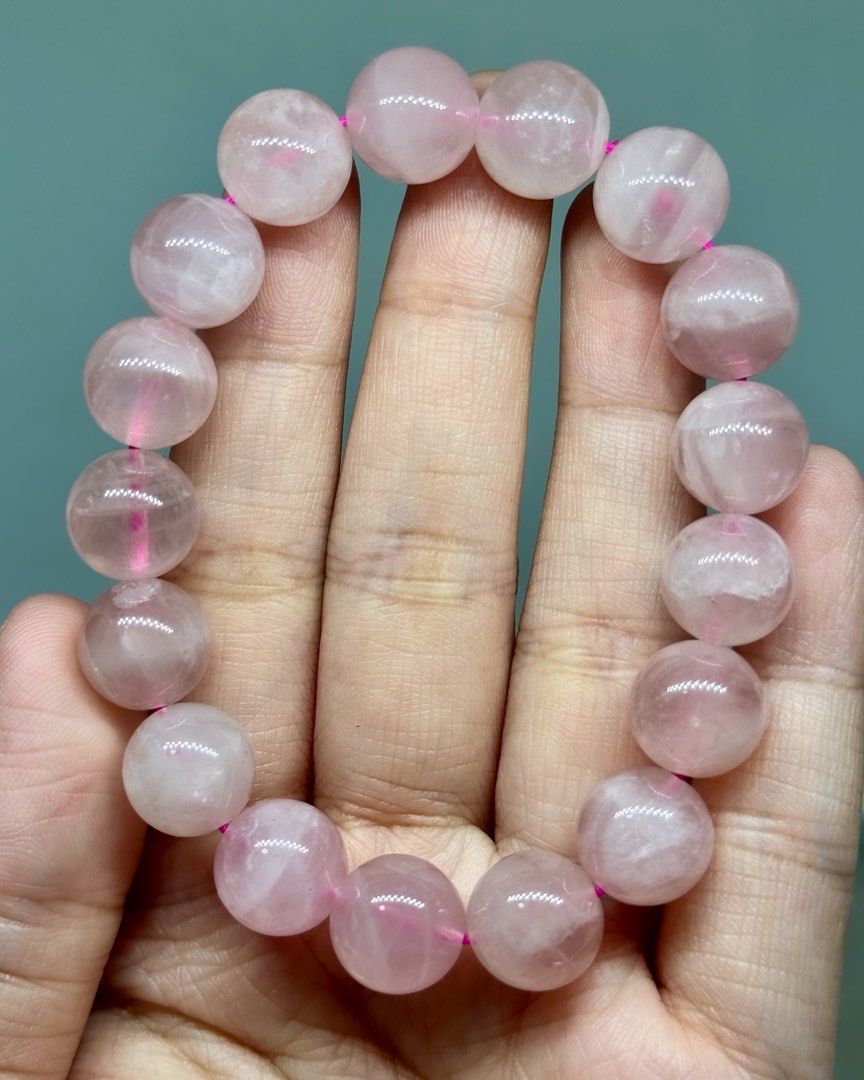 Natural High Quality Grapefruit Madagascar Rose Quartz (Category: Bracelets) located in Gapan. Submitted by lcbrjc (Listing ID 1376107013, Image 3). Description: ✤ High Quality Grapefruit Madagascar Rose Quartz ✤ Natural Earth Mined 💯 ✤ 12mm | 16cm ✅ ₱ 1200 ✅ Free Shipping. ✨ Grapefruit Madagascar Rose Quartz is a beautifully vibrant variety of Rose Quartz, known for its juicy, warm pink hue that resembles the soft blush of ripe grapefruit. Sour