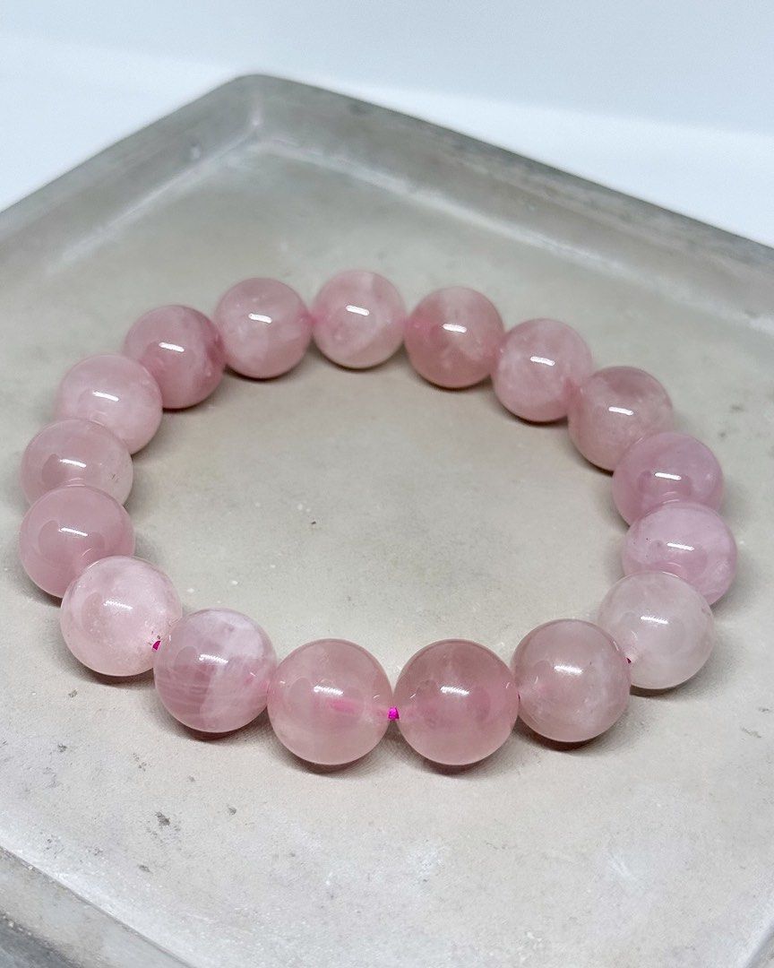 Natural High Quality Grapefruit Madagascar Rose Quartz (Category: Bracelets) located in Gapan. Submitted by lcbrjc (Listing ID 1376107013, Image 2). Description: ✤ High Quality Grapefruit Madagascar Rose Quartz ✤ Natural Earth Mined 💯 ✤ 12mm | 16cm ✅ ₱ 1200 ✅ Free Shipping. ✨ Grapefruit Madagascar Rose Quartz is a beautifully vibrant variety of Rose Quartz, known for its juicy, warm pink hue that resembles the soft blush of ripe grapefruit. Sour