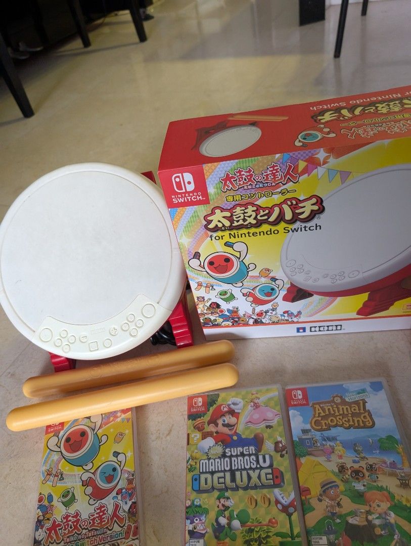 Nintendo switch joycon set of 3 boxer taiko no tatsujin drum set switch version animal crossing super Mario bros u deluxe  ring fit adventure62853057544707113