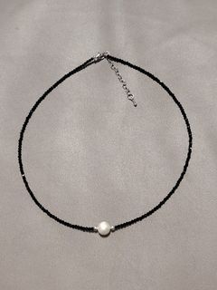 Pearl necklace✨黑尖晶珍珠頸鏈64222391394563110