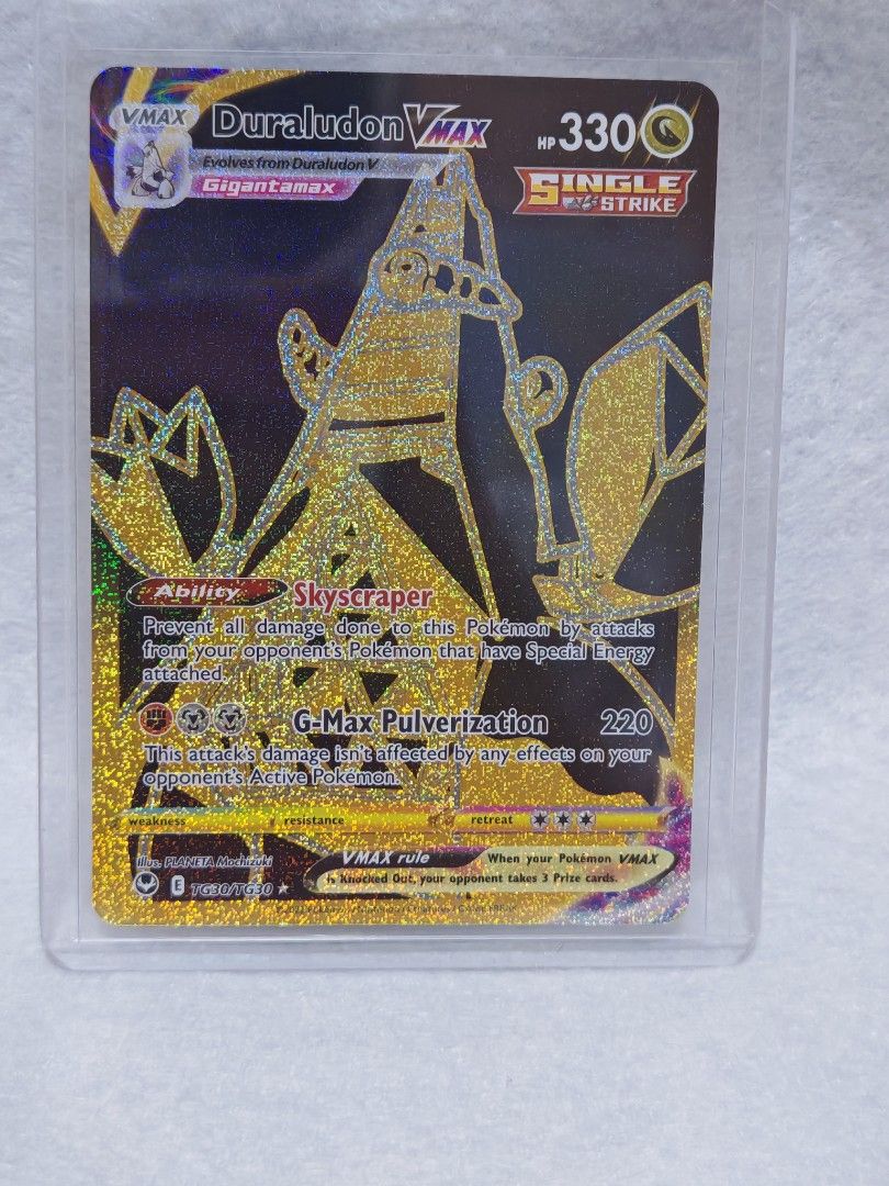 Pokemon TCG - Duraludon VMAX TG30/TG30 Gold Silver Tempest, Hobbies & Toys,  Toys & Games on Carousell