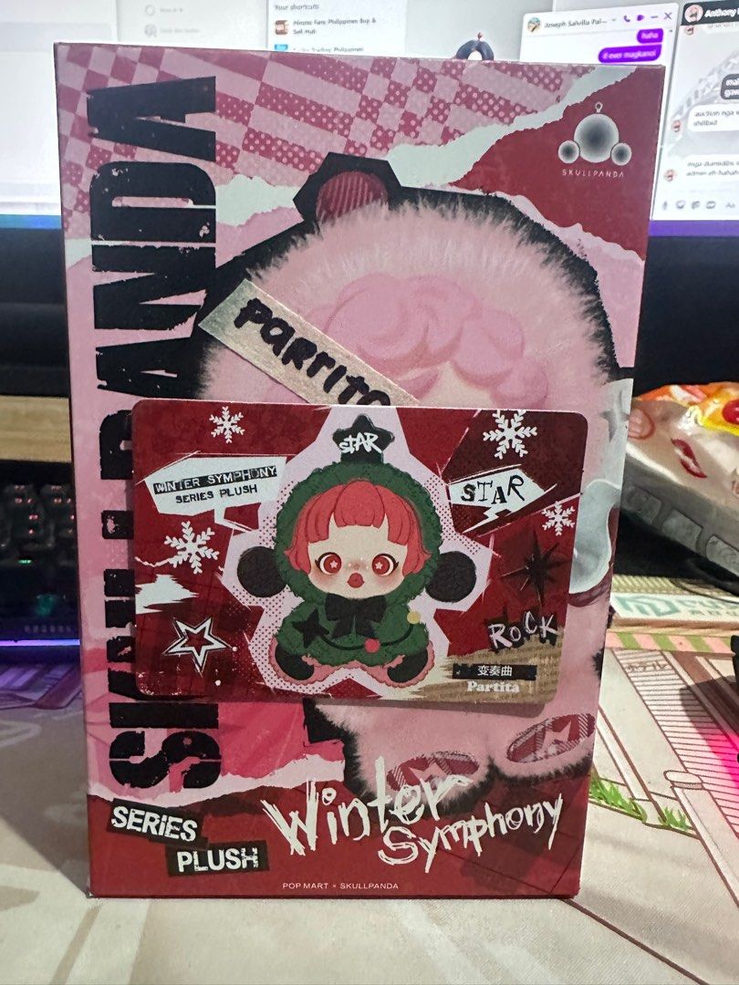 Pop Mart - Skull Panda Winter Symphony - Plush (SEALEDG (Category: Designer & Blind Box Toys) located in Manila. Submitted by funkospot (Listing ID 1376128841, Image 1). Description: Brand new and Sealed Foil.