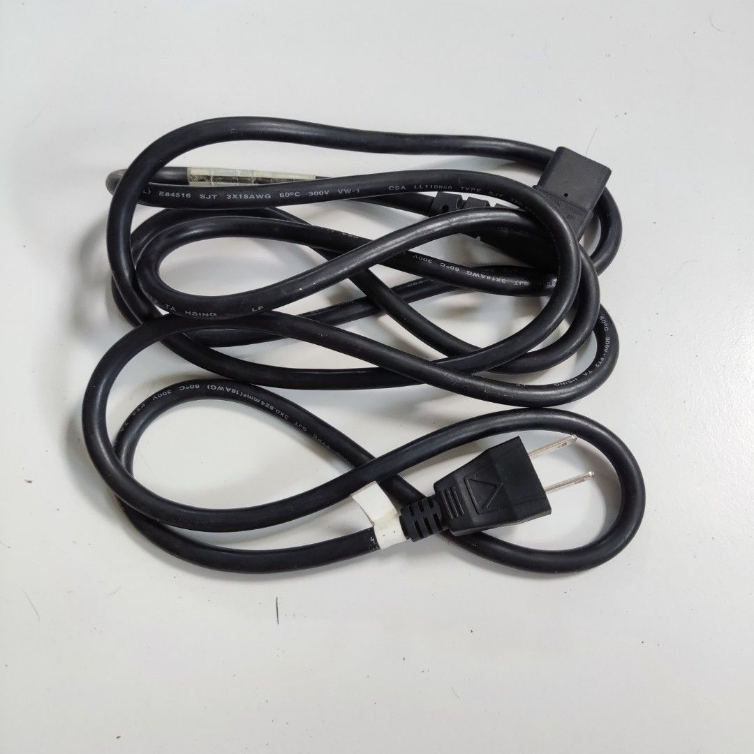 Power Cable/ Power Cord Heavy Duty (Category: Cables & Adaptors) located in Binan City. Submitted by lorenzobaliteece (Listing ID 1376082003, Image 3). Description: For Sale 18AWG Power Cable/ Power Cord 1.5 meter ang haba Good for Desktop Computer and Home Appliances Pwede pang rice cooker or any heating na home appliances Galing company pull out kaya sure na high quality. Price: PHP 80 each PHP 65 each if 10pcs kukunin Pwede pick up or Shipping