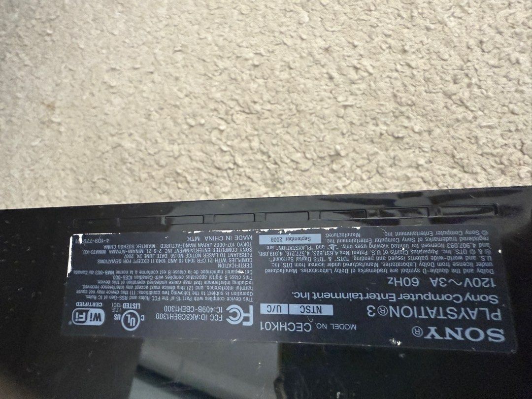 PS3 PlayStation 3 console fat with delisted games installed62863061310850111