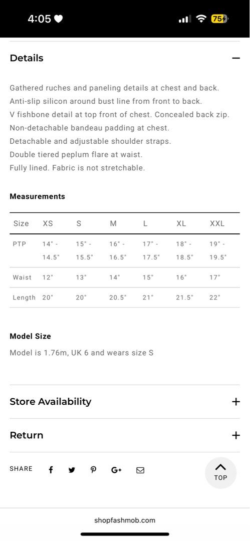 Randy Ruched Tencel Top in White (Category: Sleeveless) located in Singapore. Submitted by gnxsh (Listing ID 1376105284, Image 3). Description: Beautiful white tencel top with ruched details at front and back. Features a V-neckline, adjustable straps, and a double tiered peplum flare at the waist. Concealed back zip and non-detachable bandeau padding at chest. Fabric is not stretchable. Measurements are in the listing..