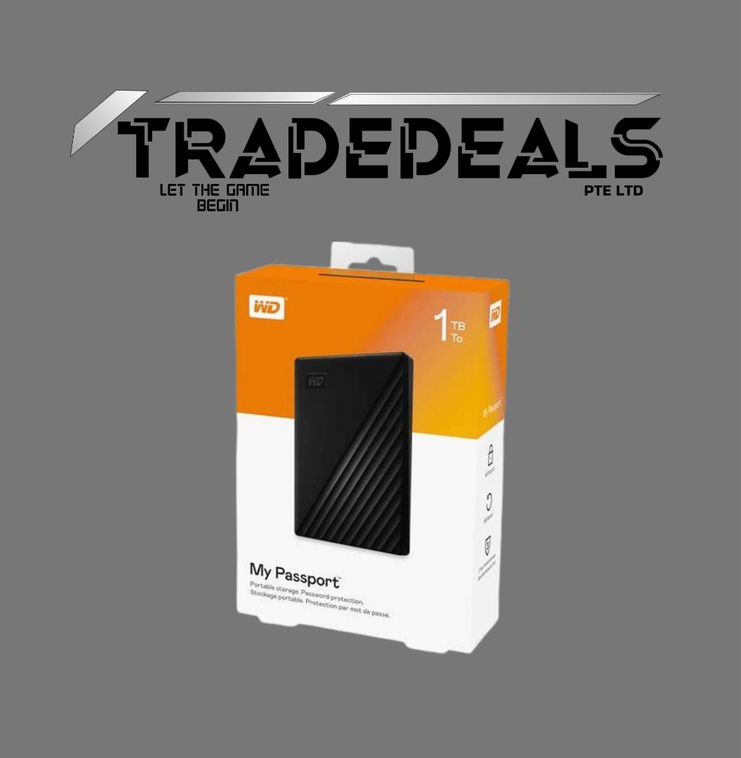 Western Digital My Passport External Hard Drive (1TB / 2TB / 4TB / 5TB / 6TB) USB 3.0 [ 3 Year Warranty By WD ]628631106656031120