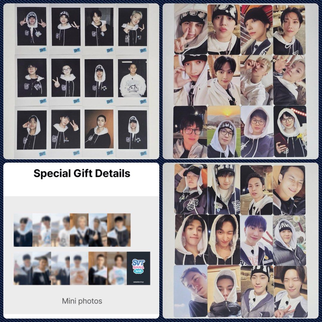 放/出售】💎SEVENTEEN NANA BnB Kit 小卡, 興趣及遊戲, 收藏品及紀念品, 韓流- Carousell