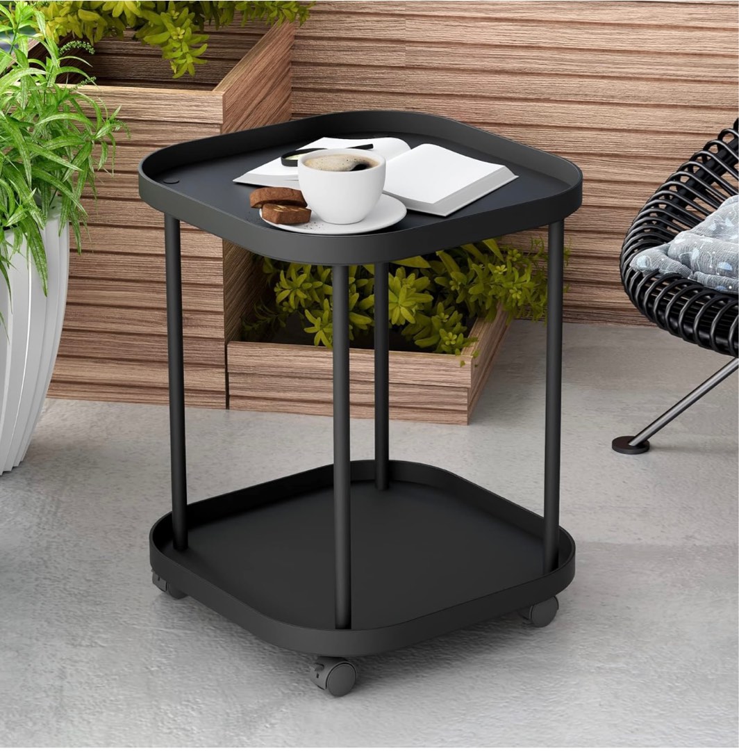 Wheel Table Kit Side table trolley with wheels (BNEW SEALED), Furniture & Home Living ...