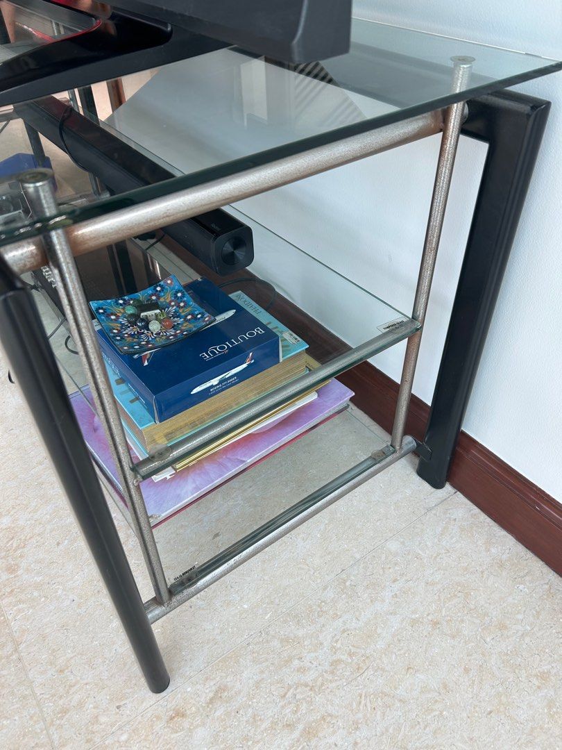 Sigma brand TV stand (Category: TV Consoles) located in Manila. Submitted by chiccorner (Listing ID 1376021873, Image 1). Description: Sigma brand TV stand Beand new price around 22t Size width 50cm Height 58cm Legnth 120cm Very durable, good quality Well used Flaw- rusted chrome.