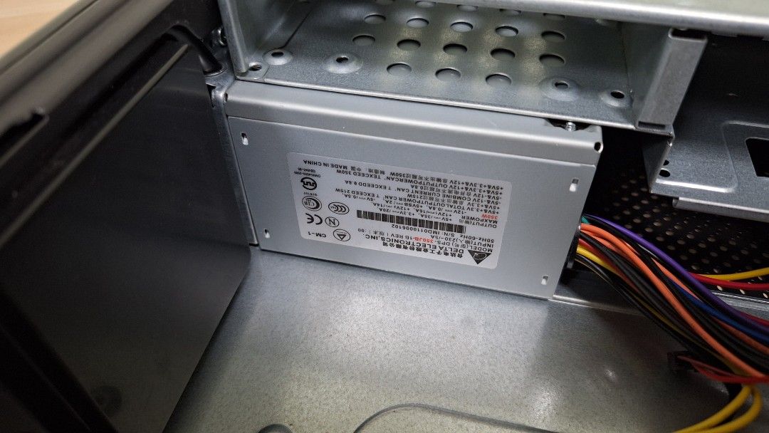 Silver Mini Low Profile Desktop PC Tower Case with PSU 250W and stand62853057126147113