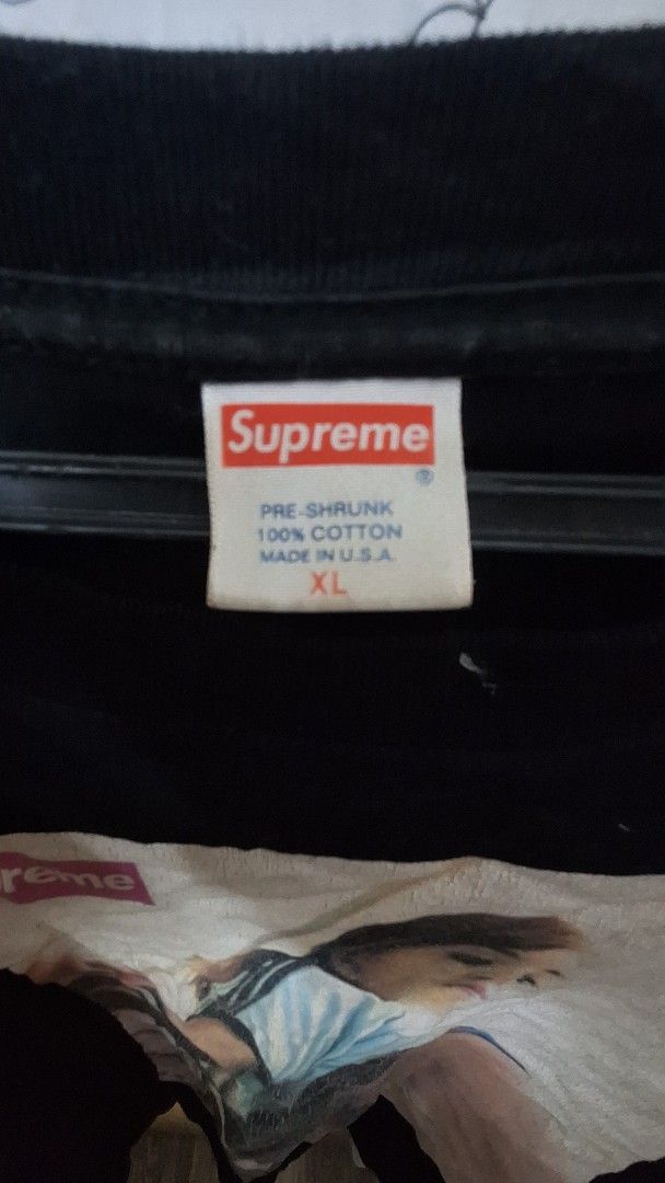 Supreme Vintage Shirt (Category: Formal Shirts) located in Caloocan City. Submitted by warchild34 (Listing ID 1376048053, Image 2). Description: supreme bike girl tee (price is negotiable).