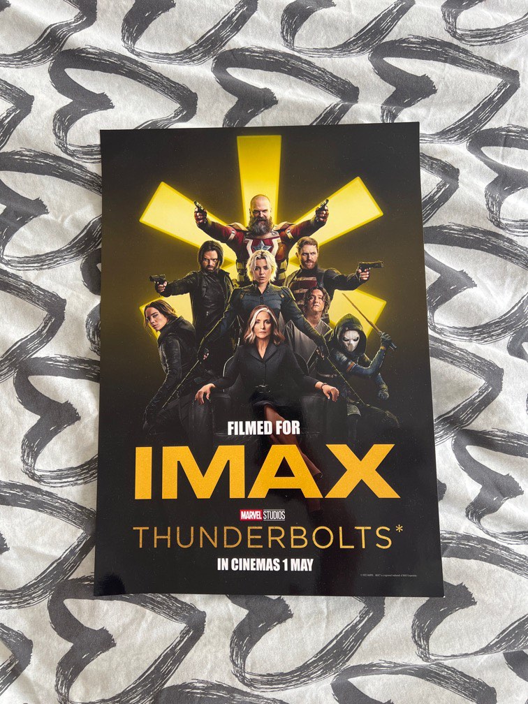 Thunderbolts IMAX Poster, Hobbies & Toys, Collectibles & Memorabilia ...