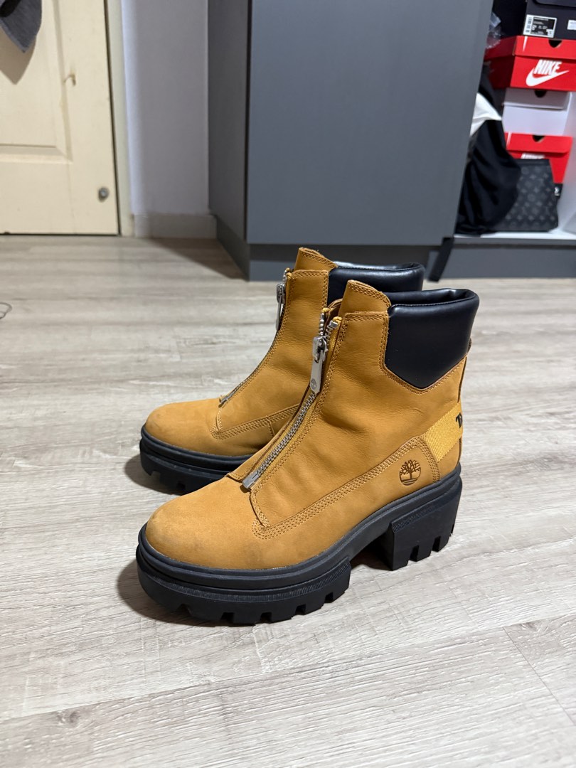 Timberland Everleigh Platform Zip Boots, Women's Fashion, Footwear ...