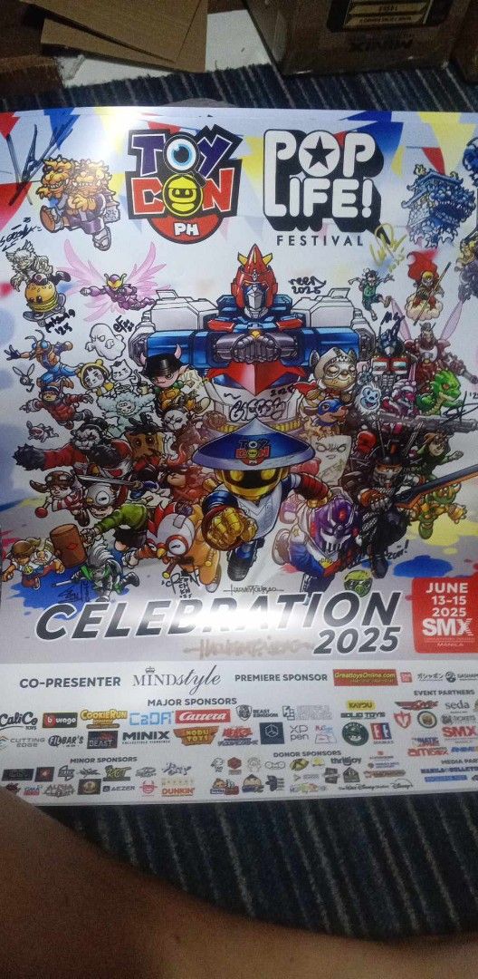 TOYCON POSTER signed (Category: Art & Prints) located in Manila. Submitted by sshiro29 (Listing ID 1376204797, Image 1). Description: Official toycon poster Signed by art toy artist inthe poster PM for more info Thanks!.