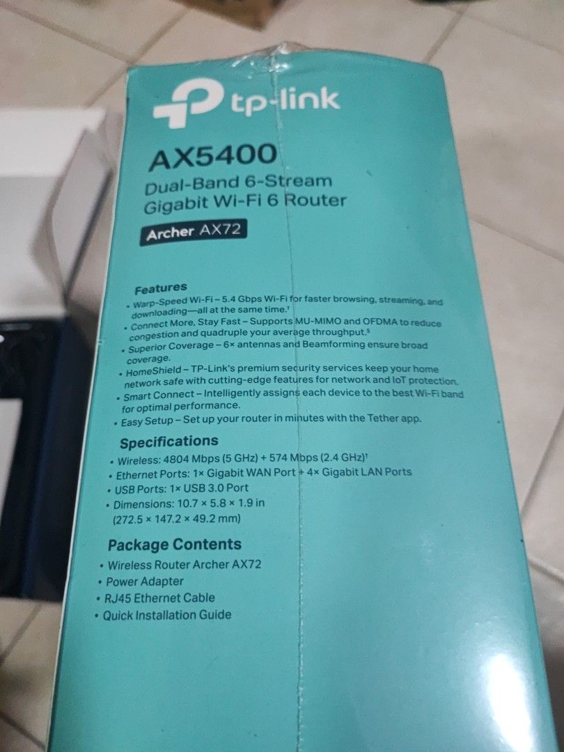 TP-Link Archer AX5400 Gigabit Wi-Fi 6 Router62863084909314113