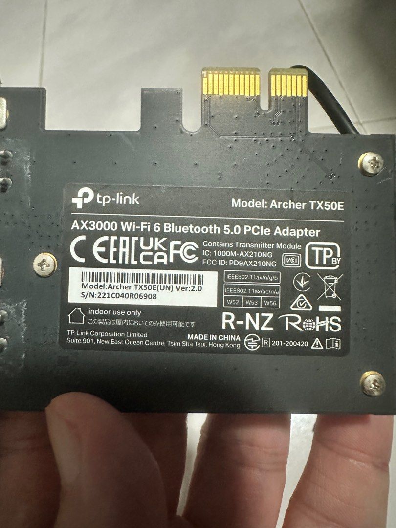 TP-Link Archer TX50E AX3000 Wi-Fi 6 PCIe Adapter628630849212191128