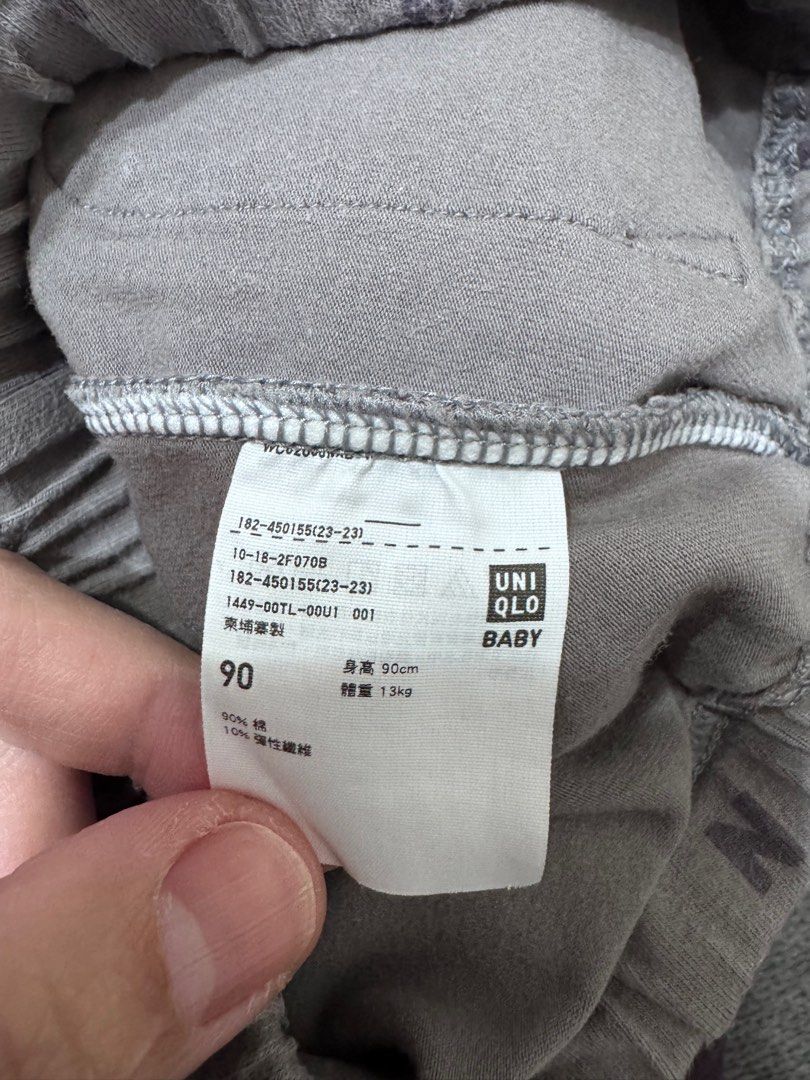 由 andy33306 (刊登 ID 1376101882，圖片 2) 提交，位於 新北市 (New Taipei) 的 Uniqlo 90cm長褲 (類別：嬰兒及兒童流行時尚)，說明：Uniqlo 90cm長褲。