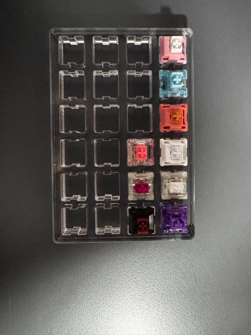 [WTS] Mechanical Keyboard switch tester acrylic base 24 set with switches62863059349378111