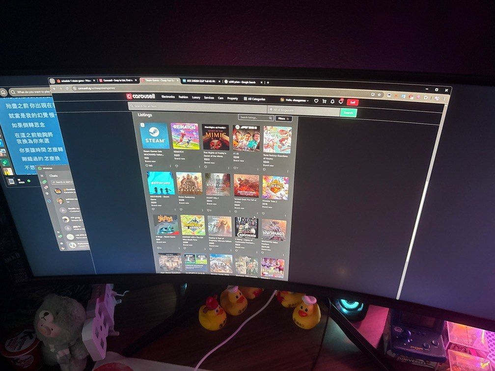 WTS/WTT OTHER MONITORS SUPERSOLID XG340R (Category: Monitor Screens) located in Singapore. Submitted by chaegames (Listing ID 1376095382, Image 3). Description: Accidentally deleted previous listing. WTS/WTT SUPERSOLID MONITOR Original Price: $1,099 (Stop selling) Bought from other carouseller, comes with original stand. No Box. Dp works fine, only tested 60hz but up to 144hz. Did not try above 60hz so unsure if have issue hence the cheap price! 