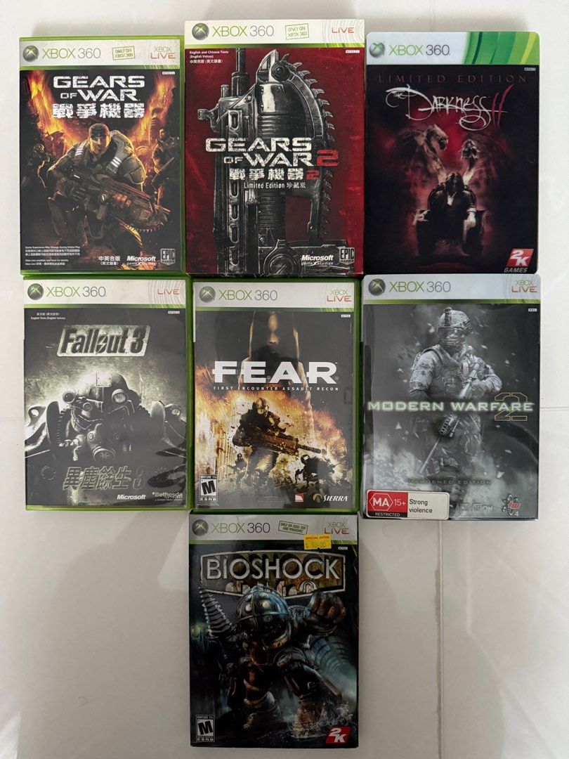 Xbox 360 Games Collection (pre-owned)628631109711371127
