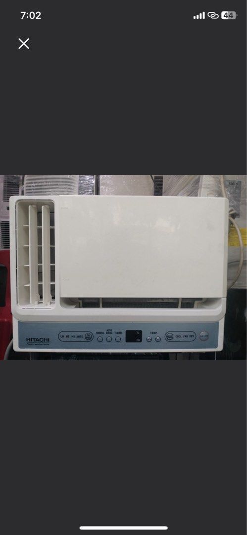 1HP HITACHI WITH REMOTE INVERTER GRADE AIRCON WINDOW TYPE (Category: Air Conditioning and Heating) located in Manila. Submitted by hiroshimae (Listing ID 1376339904, Image 1). Description: 1HP HITACHI WITH REMOTE INVERTER GRADE GOOD CONDITION NO ISSUE NO REPAIR READY TO USE.