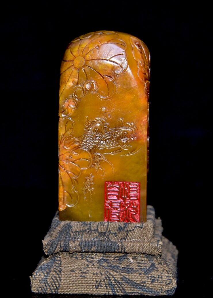 旧藏珍品寿山石田黄石印章Old Collection Treasures Shoushan