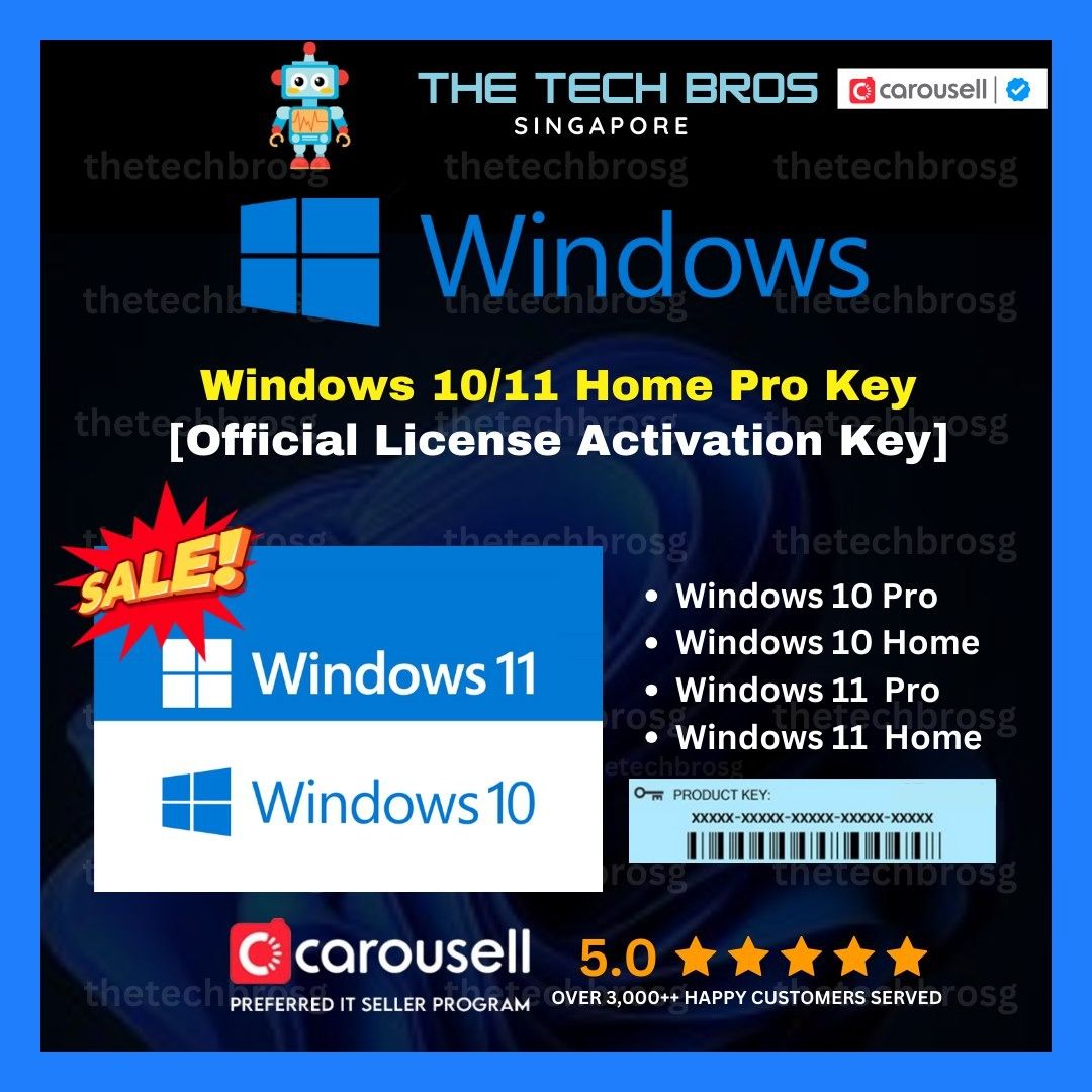 ⭐ Genuine Windows 10 / 11 Home / Pro / Enterprise / Education OS Activation License Key Code Lifetime 100% (Works on any Windows PC - Aftershock / Mansa / Invader/ Polygon ) ⭐628630594807071113