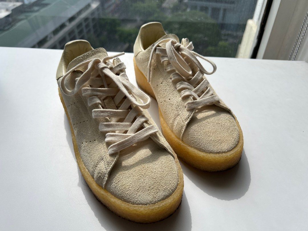 Adidas Crepe Sole Stan Smith (Category: Sneakers) located in Makati City. Submitted by sunfish7 (Listing ID 1376224503, Image 2). Description: Adidas Crepe sole Stan Smiths. Used maybe once or 2x, always indoors. Size 24cm/39eu/6us. Should fit a ladies size 7.5/8. No low ballers please. Strictly for pick up in Makati. Payment via gcash..