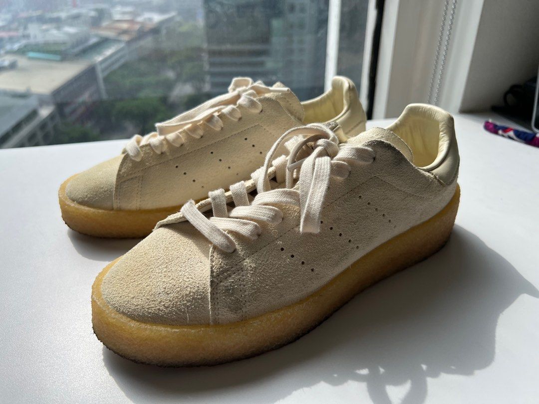Adidas Crepe Sole Stan Smith (Category: Sneakers) located in Makati City. Submitted by sunfish7 (Listing ID 1376224503, Image 3). Description: Adidas Crepe sole Stan Smiths. Used maybe once or 2x, always indoors. Size 24cm/39eu/6us. Should fit a ladies size 7.5/8. No low ballers please. Strictly for pick up in Makati. Payment via gcash..